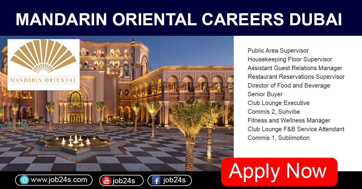 Mandarin Oriental Hotel Group Careers in Dubai