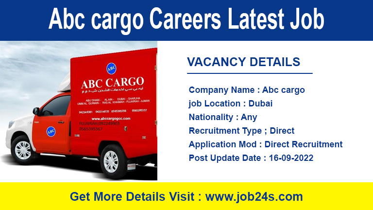 Abc cargo Careers Latest Job Openings