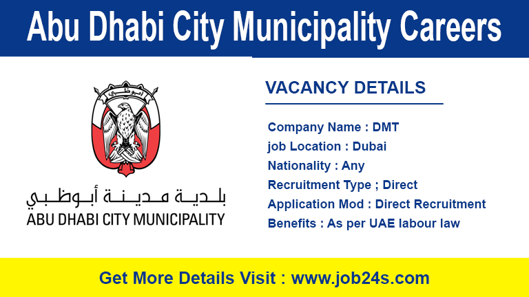 Abu Dhabi City Municipality Careers Dubai - Latest Job Openings 2022