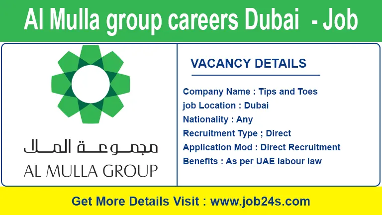 Al Mulla group careers Dubai - Latest Job Openings 2022