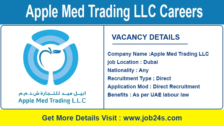 Apple Med Trading LLC Careers Dubai - Latest Job Openings 2022