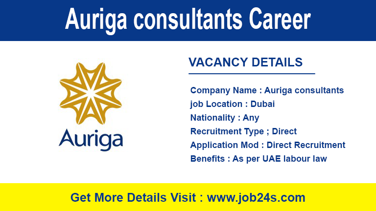 Auriga consultants Career 