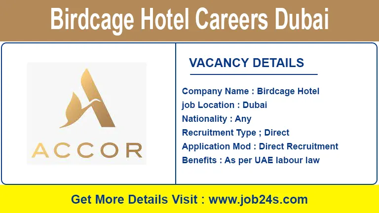 Birdcage Hotel Careers Dubai