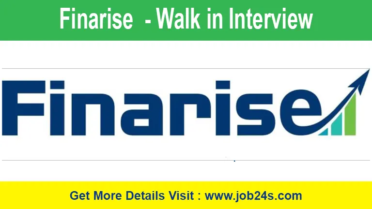 Finarise Careers Dubai - Walk in Interview