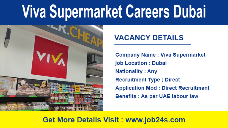 Viva Supermarket Careers Dubai