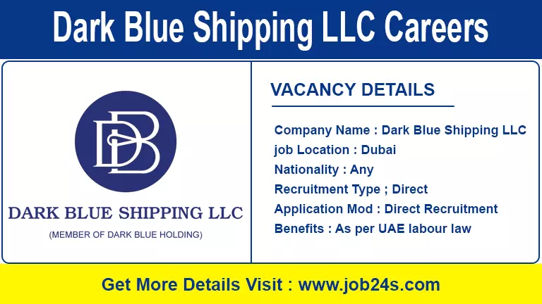 Dark Blue Shipping LLC Careers Dubai